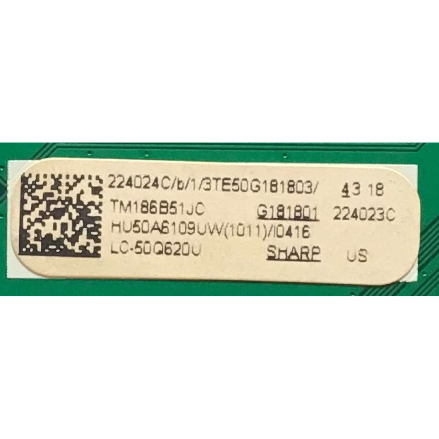 KIT DE TARJETAS PARA TV SHARP / MAIN 224024C / RSAG7.820.7918/ROH / FUENTE 222172 / RSAG7.820.7748/ROH / PANEL HD500S1U51-T0L1\S3\GM\CKD\ROH / MODELO LC-50Q620U - Imagen 3
